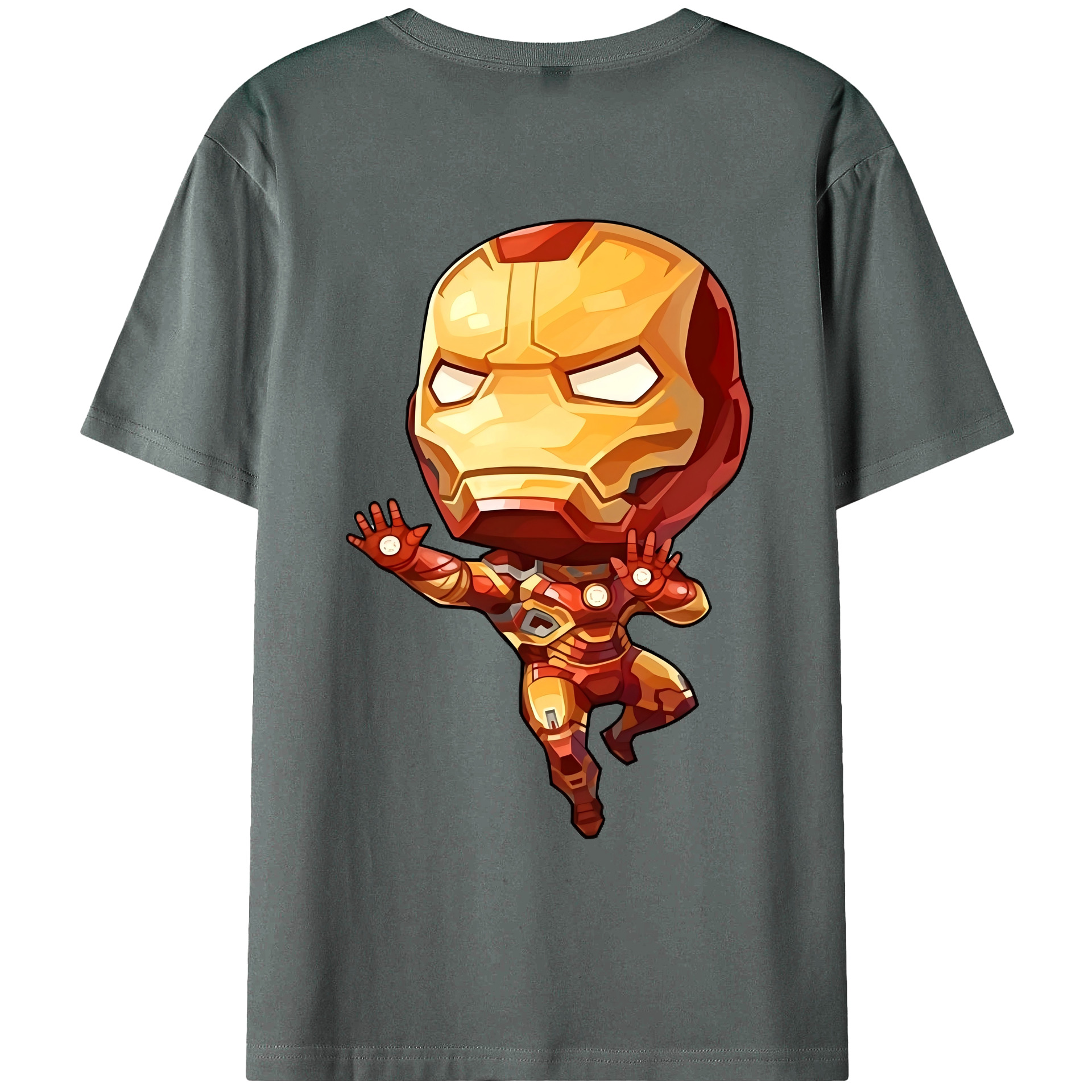 （画像用） アベンジャーズ The Avengers 綿100％ メンズ半袖Tシャツ（バックプリント） 通気性